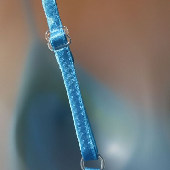 Morgan Taylor Blue Lime Green Satin Pajama Short Set Vintage 90s Medium - Picture 11 of 12